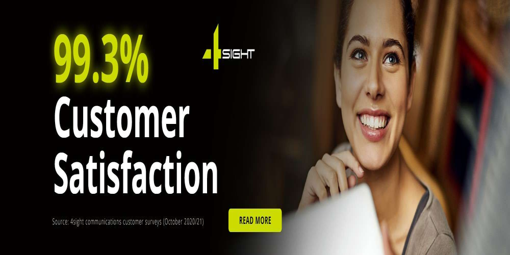 99 percent mitel customer satisfaction achieved by 4sight comms mitel platinum partner mobile banner